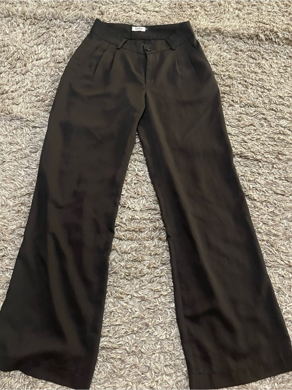 Zara Black Wide-Leg Women’s Dress Pants
